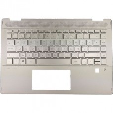HP TOP COVER NSV W FPR KB AHG POR Top Cover Natural Silver, Teclado Português Ash Gray, com Impressão Digital HP Pavilion 14-DH